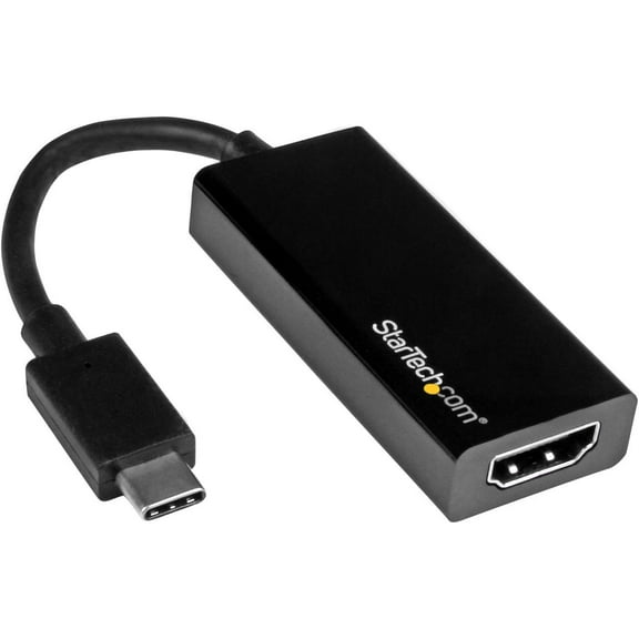 StarTech.com USB C to HDMI Adapter - USB 3.1 Type C Converter - 4K 30Hz UHD - Adapter - USB-C male to HDMI female - 14.7 cm - black - 4K30Hz (3840 x 2160) support - for P/N: BNDTB10GI, BNDTB210GSFP, BNDTB410GSFP, BNDTB4M2E1, BNDTBUSB3142, TB3DK2DPM2