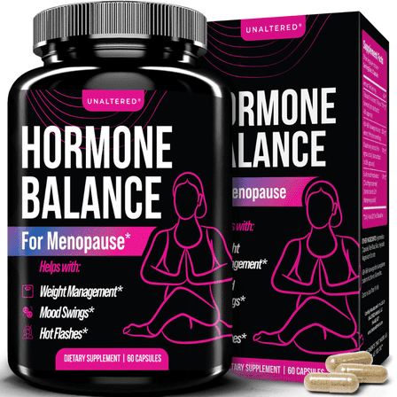UNALTERED Hormone Balance - Natural Menopause Support Dietary Supplement - 60 Capsules
