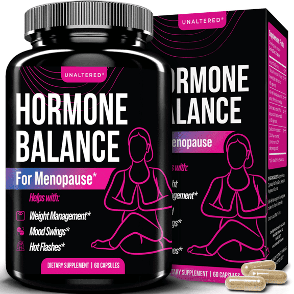 UNALTERED Hormone Balance - Natural Menopause Support Dietary Supplement - 60 Capsules