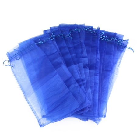 

20pcs Sheer Organza Wine Bottle Cover Wrap Gift Bags (Blue)