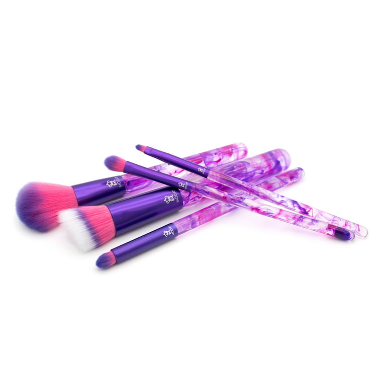 Face Purple 5pc Makeup Brush Kit