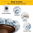 thumbnail image 3 of Elastic Fitted Round Tablecloth, Blue Green Eucalyptus Leaves Waterproof Stretch Table Cover for 45"-54" Tables, Spring Summer Botanical Washable Outdoor Tablecloths for Patio, Picnic, Camping, 3 of 9