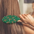thumbnail image 3 of Green Christmas Gingerbread Man Pattern Hair Brush,Girls Detangling Hair Brush,Glide Through Tangles with Ease for Wet & Dry Hair,8.8"X2.8", 3 of 7