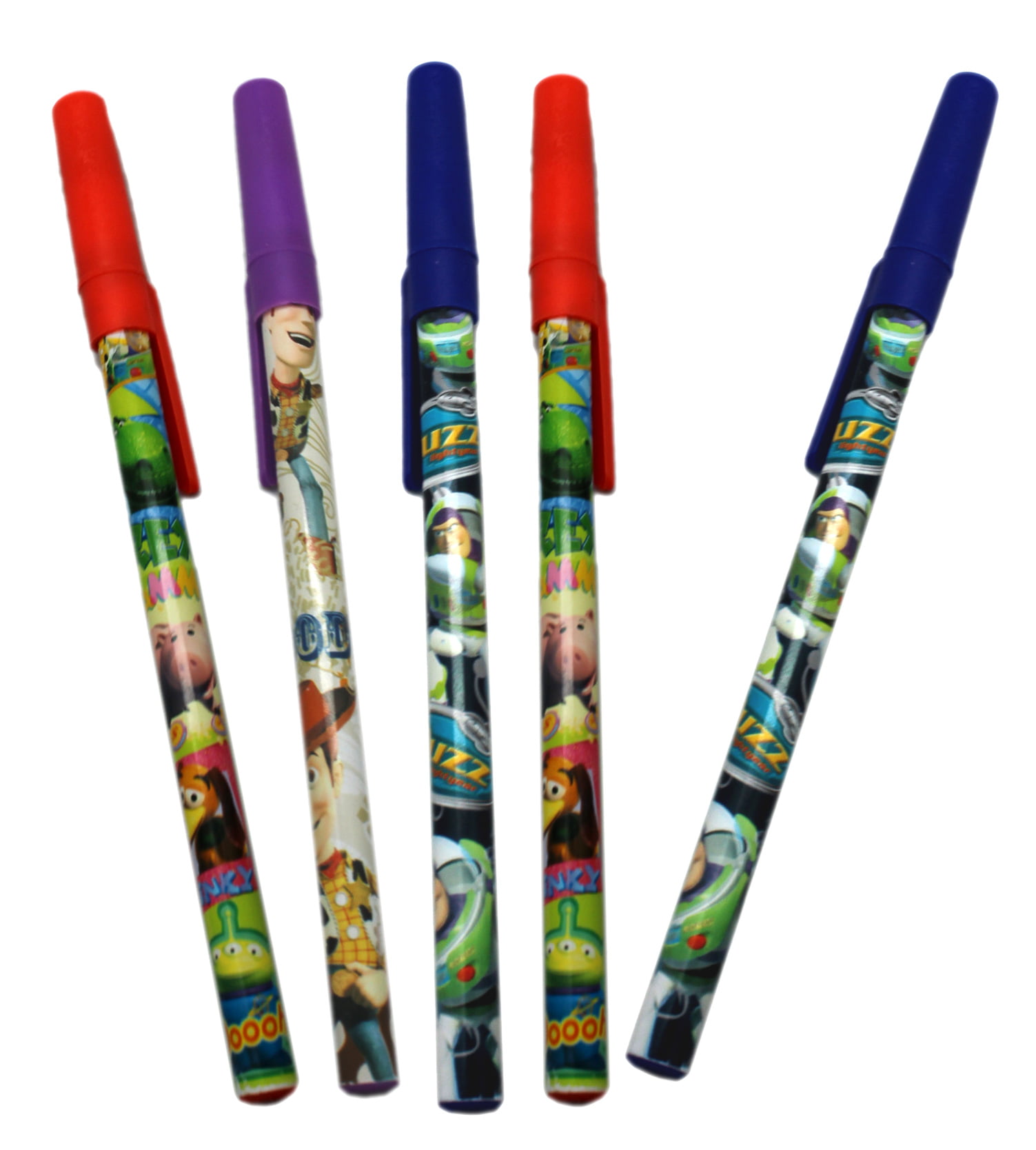 Disney Pixar Toy Story 12 Pencil & 12 Self Inking Stamper Topper School Supplies