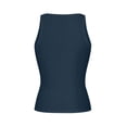 thumbnail image 6 of Byworldtasic Women's Summer Sleeveless Casual Camisole Shirt Slim Knit Ribbed Tank Tops Crop Tight Fit Basic Tank Tops, 6 of 7