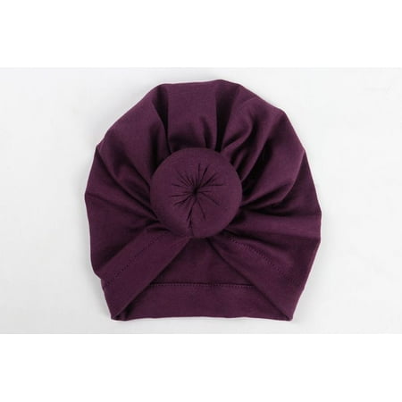 

Spring hue Toddler Kids Hat Solid Color Turban Cotton Beanie Hat Winter Warm Soft Cap