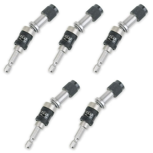 1/4" Swivel Hex Bit Holder with Locking Pivot and Quick Release Sleeve (5 pc)