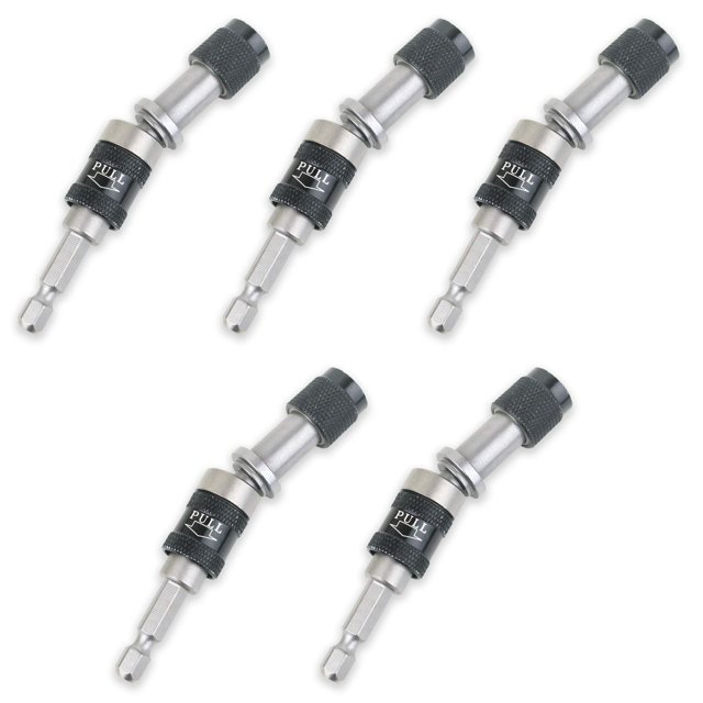 1/4" Swivel Hex Bit Holder with Locking Pivot and Quick Release Sleeve (5 pc)