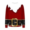 thumbnail image 4 of EchfiProm Mens Greflying Sweatshirts Christmas Funny Print Wine No Hood Crewneck Graphic Xmas Shirts for Men XL, 4 of 5