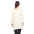 thumbnail image 3 of White Mark Tunique à Manches 3/4 pour Femmes, Taille Empire, Col en V, 3 of 6