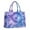 Purple Blue Tie, variant on Large Capacity Tote Bag,Colorful Rainbow Tie Dye Spiral Pattern Handbag Fashion Luxury Tote Bag,15.7"x13"x 5.1" Inches,Laptop Compatible