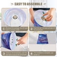thumbnail image 5 of BZSMCE Table Lamp Creative Purple Crystal Boat Painting Simple Pattern Night Light, 5 of 8