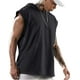 thumbnail image 4 of Camisetas sin mangas con capucha para hombre, camisetas negras para culturismo, camisetas sin mangas para gimnasio, 4 of 7