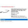 thumbnail image 2 of Output Shaft Speed Sensor Connector - Compatible with 1996, 2000 - 2010 Chevy Impala 2001 2002 2003 2004 2005 2006 2007 2008 2009, 2 of 2
