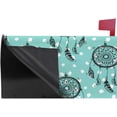 thumbnail image 3 of Coolnut Mailbox Cover Feathers Pattern Post Mail Box Cover Magnetic Mail Wraps Cover Standard Size 20.7" L x 18" W, 3 of 5