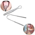 thumbnail image 2 of 2pcs Stainless Steel Tongue Scraper Brush Cleaning Scraper Oral Care Tongue Cleaner Tools, 2 of 4