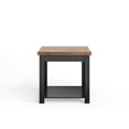 thumbnail image 5 of Bridgevine Home 24" Farmhouse Side Table – Two-Tone Wood End Table, Solid MDF Core with Veneer, Fully Assembled, Living Room Accent Table, 5 of 10