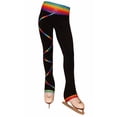 thumbnail image 2 of Criss Cross Poly/Spandex Spectrum Gold Ice Skating Pants XP343, 2 of 3