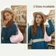 thumbnail image 2 of Bolso de hombro Babysun Mini para mujer, nailon, forma de media luna, 4 litros, rosa, 2 of 7