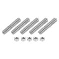 thumbnail image 1 of 5/16"-18 Fully Threaded Rod, 5Pcs 304 Stainless Steel 1.6" Long Threaded Screw, 1 of 7