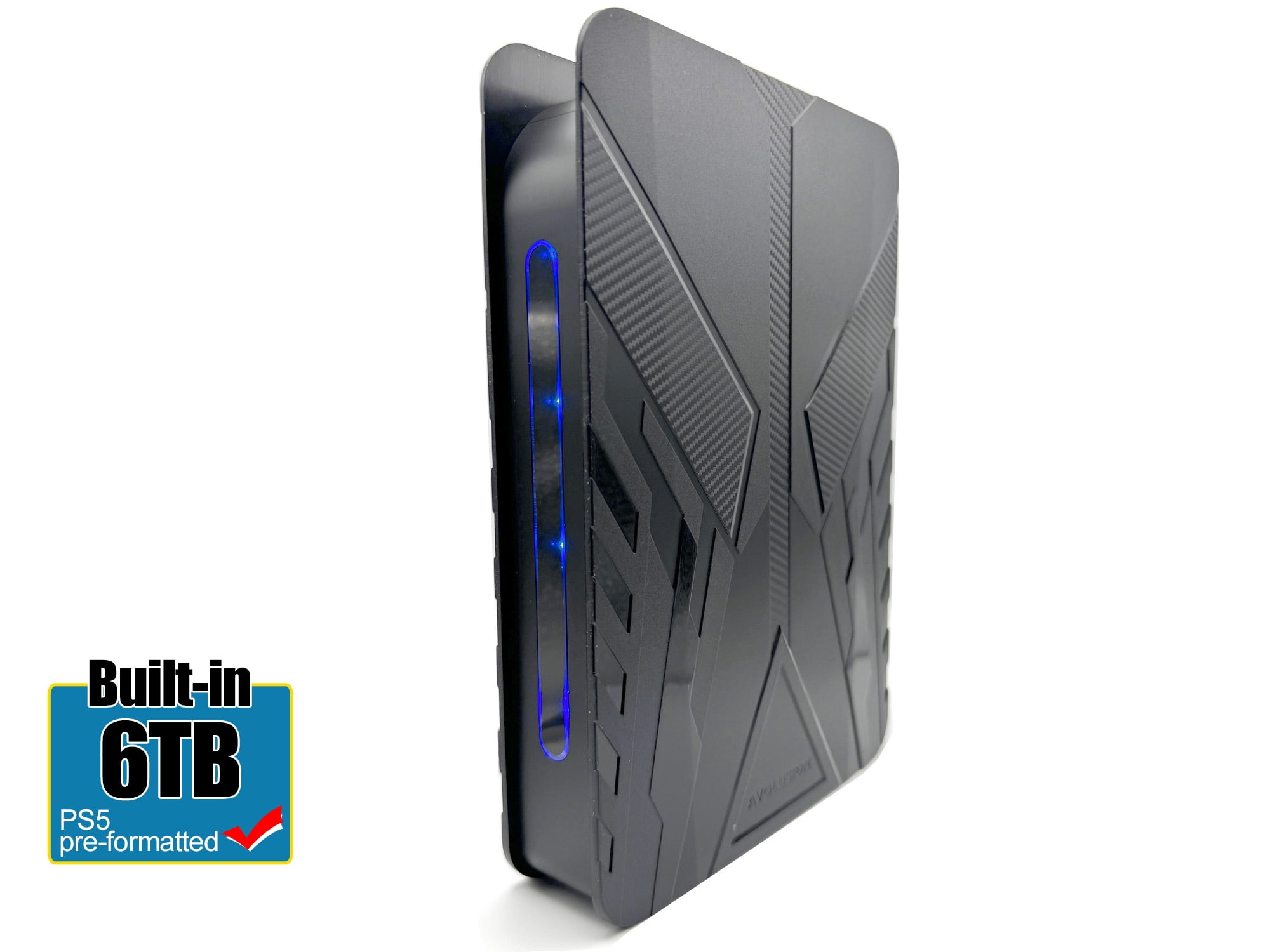 Avolusion PRO-T8 Series 6TB USB 3.0 External Gaming Hard Drive for PS5 Game Console (Black) - 2 Year Warranty