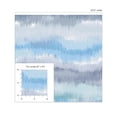 thumbnail image 7 of Lillian August Luxe Haven Ikat Waves Peel and Stick Wallpaper 20.5 in W x 18 ft. L - Lakeside, 7 of 7