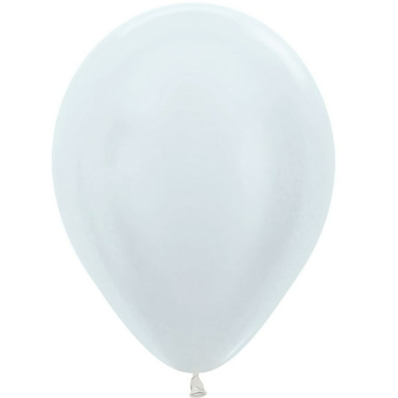 Sempertex Pearl White 5 Inch Latex Balloons Bag of 100 [51061]