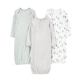 thumbnail image 1 of Pack de 3 batas de dormir de algodón Simple Joys de Carter's 0-3M, 1 of 2