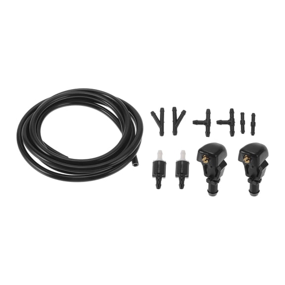 Unique Bargains Windshield Washer Nozzle Kit for Dodge Durango 2000-2003 No.8532126020 with T Hose Connector,Straight Hose Connector,Y Hose Connector Fluid Hose
