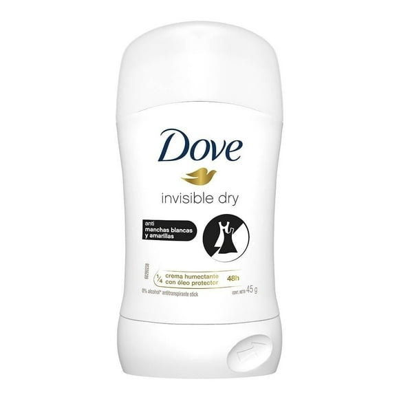 Antitranspirante Dove invisible dry en barra para dama 45 g