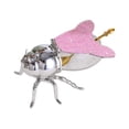 thumbnail image 4 of Bee Honey Pot jarabe dispensador multipropósito múltiples condimentos decorativos olla de especias para fiestas caseras de cocina festivas Rosa argent, 4 of 8
