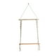 thumbnail image 4 of Soporte de planta de estantes de madera de la pared de la pared de Macrame, estante de almacenamiento montada en la pared de decoración beige para plantador de dormitorio Estilo A, 4 of 8