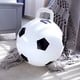 thumbnail image 2 of 1 balón de fútbol inflable de PVC de 45 cm para saltar, ideal para actividades en interiores y exteriores, para niños (blanco, fútbol), 2 of 5