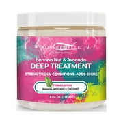 Kurlee Belle Banana Nut & Avocado Deep Treatment, 8 fl oz, All Hair Type, Moisturizing, Unisex