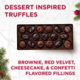 thumbnail image 3 of RUSSELL STOVER Christmas Assorted Milk & Dark Chocolate Dessert Truffles Gift Box, 9 oz. (17 Pieces), 3 of 8