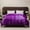 Purple, variant on JingChun Silk Duvet Cover, Seamless, Breathable, Easy Care Zipper Closure, 1 Duvet Cover Only