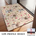 thumbnail image 3 of Yorkie with Pioneer Flower Door Rugs,Washable Non Slip Door Mats Indoor,Decorative Door Mats,Entry Mat Indoor for Entrance,Bedroom,Kitchen,Bathroom,20"x32", 3 of 6