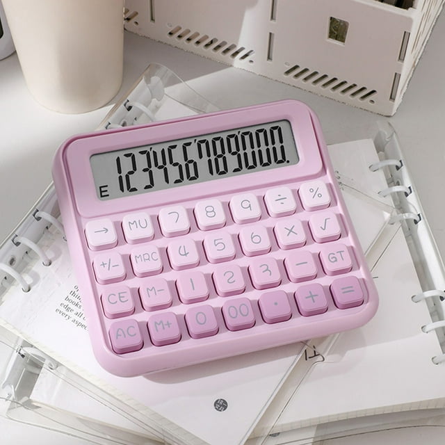 EGNMCR Home Office Furniture Calculator Large Screen Keyboard Double Tilt Multi Functional Financial Office Calculator Plastics Large screen calculator