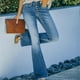 thumbnail image 3 of Womens Hipster Flare Jeans Casual Wide Leg Pants Fitted Butt Denim Jeans, 3 of 5