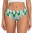 thumbnail image 1 of Fotbe Cactus Plants Calzones Estampados para Mujer – Ropa Interior de Algodón, Cómoda, Suave y Elástica-3X-Large, 1 of 6