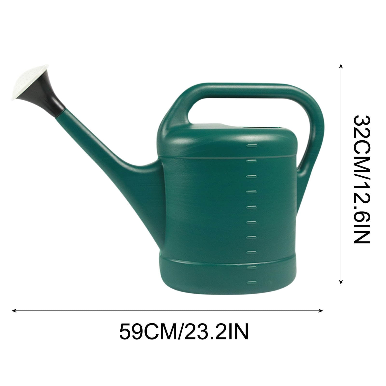Byujiro 2.6 Gallon Large Capacity Long Spout Watering Can Plastic Garden Watering Can with Nozzle for Indoor Plants, Outdoor Flowers & Patio Gardening