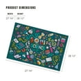 thumbnail image 2 of Lantern Press 1000 Piece Jigsaw Puzzle, Science Icons, Collage, 2 of 5
