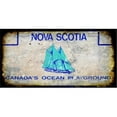 thumbnail image 1 of Smart Blonde LP-8181 Nova Scotia Background Rusty Novelty Metal License Plate, 1 of 1