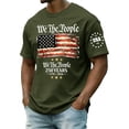 thumbnail image 2 of Kopltyrfg 4th of July Shirts for Men USA American Flag T-Shirt Memorial Day Patriotic Casual Crew Neck Short Sleeve Tee Tops Army Green L, 2 of 5