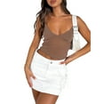 thumbnail image 3 of Women Camisole, Spaghetti Straps V Neck Tulle Patchwork Tops, 3 of 6