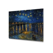 DECORARTS - Starry Night Over The Rhone, Vincent Van Gogh Art Reproduction. Giclee Canvas Prints Wall Art for Home Decor 30x24"