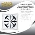 thumbnail image 7 of Star Wars Black X-Wing Fighter 18" Square Pillow, 7 of 7