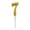 7 Golden, variant on Celebration Candles Elegant Convenient ABS Fashion Number Celebration Candles for Birthday