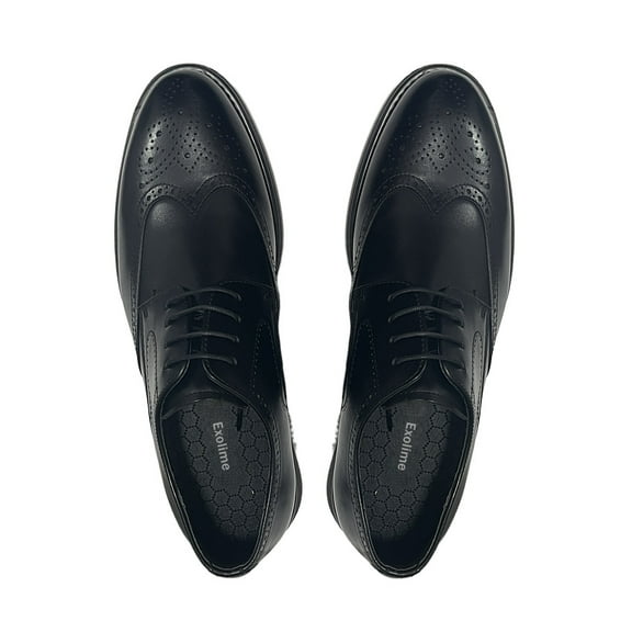 Exolime Dress shoes, Mens Classic Oxford Wingtip Modern Formal Lace Up Dress Shoes Wedding Shoe