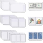 UgyDuky 30pcs A6 6-Hole Binder Pockets Notebook Refill Filler Organizer Business Card Sleeves Pages Cash Envelope Bill